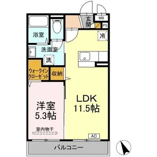 アーバニズム小美玉レジデンス【1階】の間取り