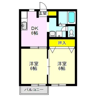 ウェルスフィールドB【2階】の間取り