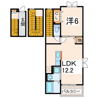 ニューエンパイヤ【3階】の間取り