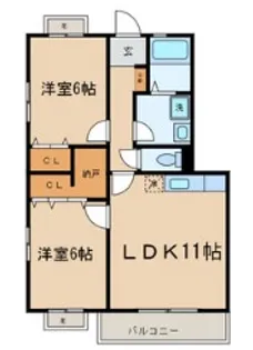 ガーデンハイツ大泉学園【2階】の間取り