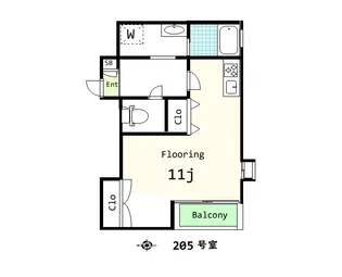 ティーエス代沢【1階】の間取り