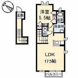 グランドメゾン糸崎 A棟【2階】の間取り