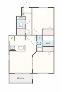 ウッド・ベル【1階】の間取り