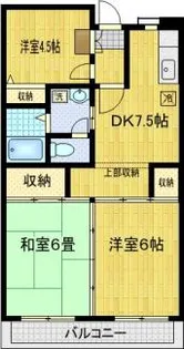 ピーチラフォンテ【2階】の間取り