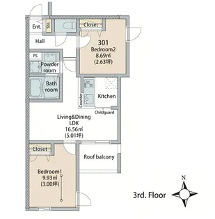 GranGrace【3階】の間取り