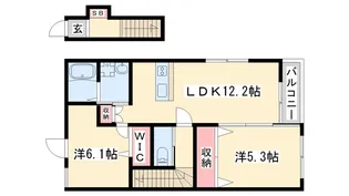 ニューパレス佑錦II【2階】の間取り