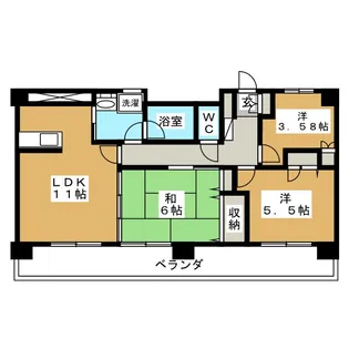 エステージ金沢文庫【4階】の間取り