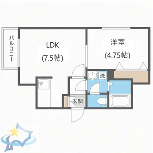 カルペ・ディエム宮ヶ丘【3階】の間取り