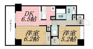 ウィルテラス千葉中央【9階】の間取り