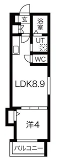 F asecia Carmel【3階】の間取り