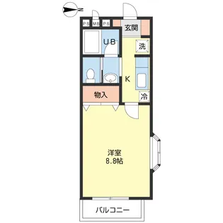 ツインパレスTSUKASAIII【2階】の間取り