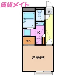SJ UNEME【2階】の間取り