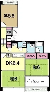 OHANA COURT-1【2階】の間取り
