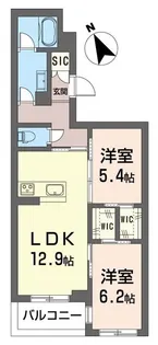 ティエンポ フェリズ I【2階】の間取り