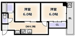 パラッツオF【2階】の間取り