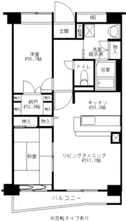 ロンディネ調布【5階】の間取り