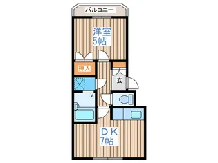 リバティー西町【1階】の間取り