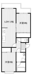 タカヤマハイツ【1階】の間取り