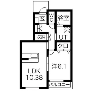 エムズシャトー【1階】の間取り