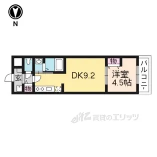 Aーmon壬生高樋【1階】の間取り