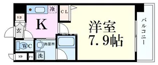 ベラジオ京都西院ウエストシティII【7階】の間取り