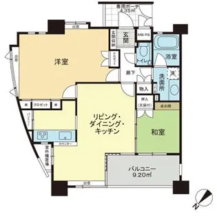 ライオンズ泉崎マークヒルズ【7階】の間取り