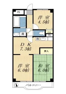 第2サニーハイム【2階】の間取り
