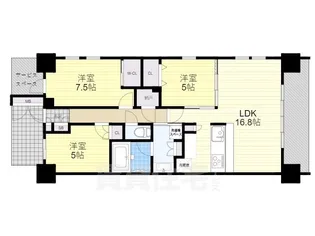 茨木ICO CITY WestCourt【12階】の間取り