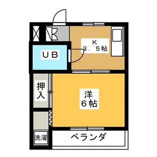 横堀ハイツ【2階】の間取り