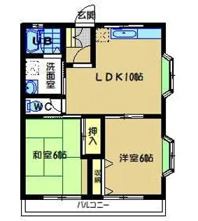 サングレースII【2階】の間取り