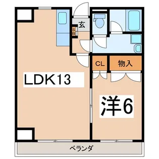 パラッツォ城東【4階】の間取り