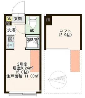 クラッセ小岩【1階】の間取り