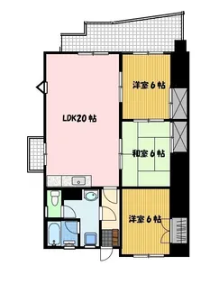 レジデンス泉【5階】の間取り