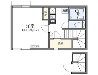 レオネクストみその【2階】の間取り