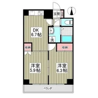CITYPARK光【2階】の間取り