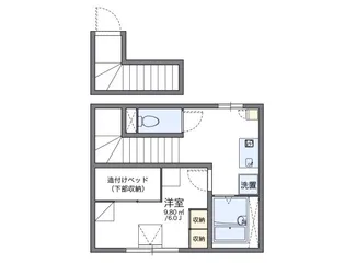 レオパレス北内【2階】の間取り
