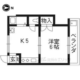 光マンション【4階】の間取り