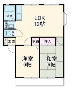 パナステージB【2階】の間取り