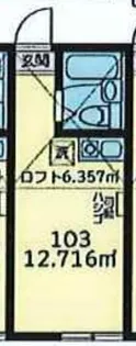 ユナイト白幡チョコミントパフェ【1階】の間取り
