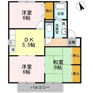 セジュールDX【2階】の間取り