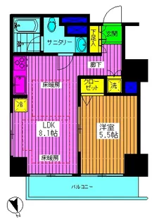グローリオ十条【4階】の間取り
