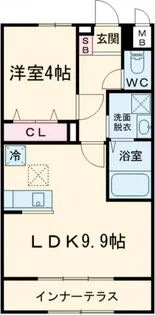 グリーンコートつくば A棟【1階】の間取り