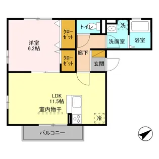 新たちばな【1階】の間取り