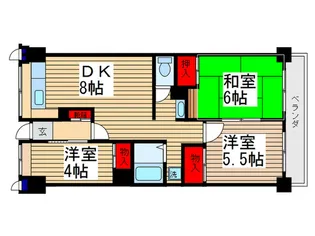 ソレイユ久保【6階】の間取り