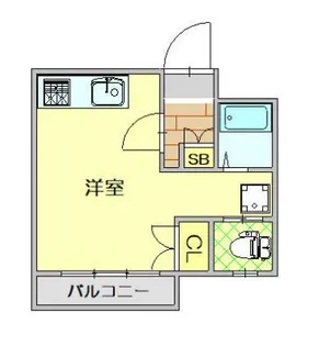 ニューパリア立川マンションイシカワビル【9階】の間取り