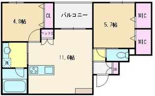 クラリス【3階】の間取り