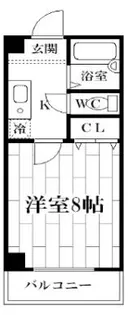フレンドハイツ塚本【4階】の間取り