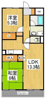 フォンターナ秋津【3階】の間取り