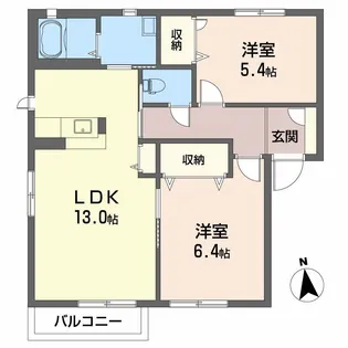 シャーメゾンManabe【1階】の間取り