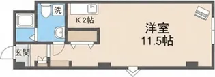 ロムペリィビル(民泊可)【5階】の間取り